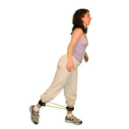 Cando International Cando 10-5764 Exercise Tubing with Ankle Cuffs Exerciser - 48 Inch - Blue - Heavy 1411573